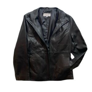 vintage Calvin Klein Leather Jacket